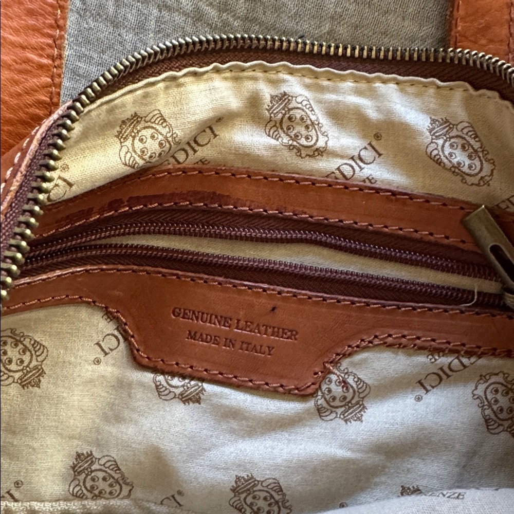 Elegant Tan Leather Backpack for Women - Picture 3 of 4